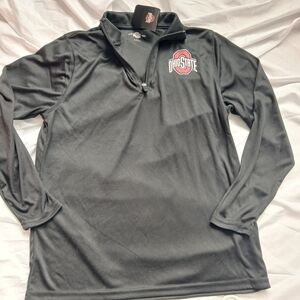 Ohio State Black Quarter-Zip Pullover